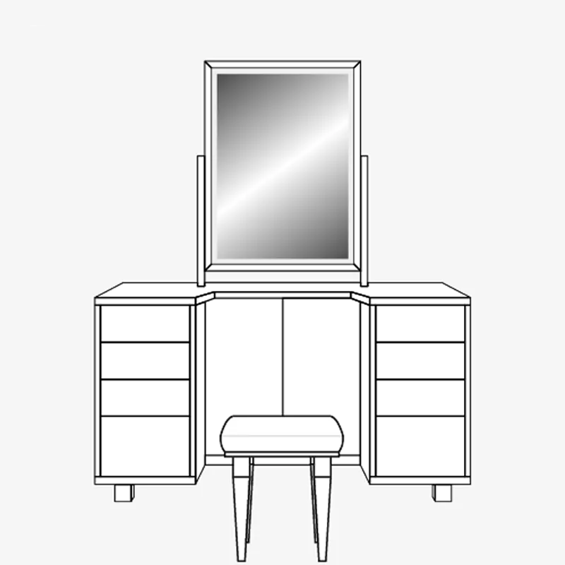 Dressing-Table-4-draw-stool
