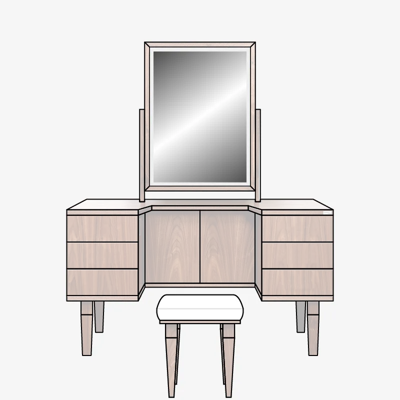 Dressing-Table-3-draw-texture-stool