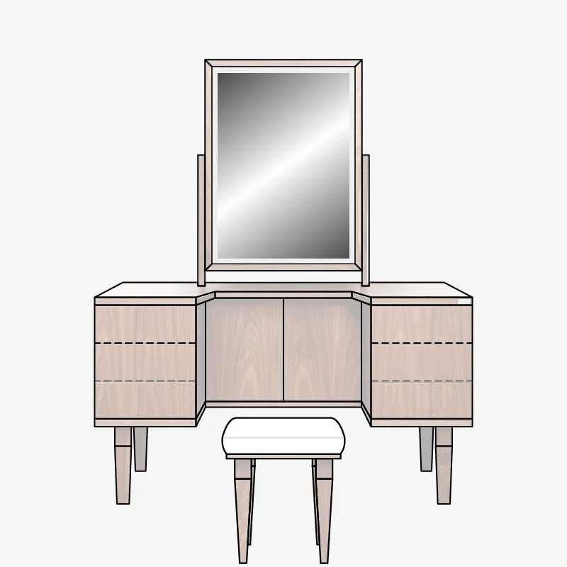 Dressing-Table-bespoke-texture-stool